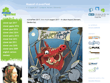 Tablet Screenshot of cloverfest.com